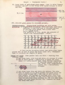 Notas de campo de Irmgard Weitlaner Johnson sobre el huipil de Tlatepusco (continuación)